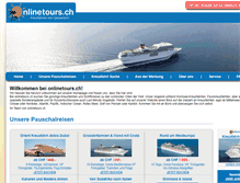 Tablet Screenshot of onlinetours.ch